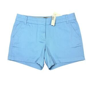 NEW J. Crew Chino Shorts Women's 8 Blue
